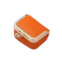 Tas Lipat Mini Kompak Bahan PU Gaya Baru untuk Anting Cincin Kalung Kotak Perhiasan Dompet Koin Portabel