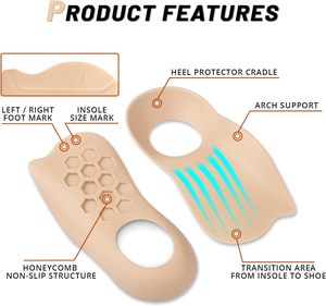 Dispositif de protection de confort TPR soutien de la voûte plantaire rembourré avec <span class=keywords><strong>semelle</strong></span> pied plat équilibre du <span class=keywords><strong>talon</strong></span> soulagement de la stabilité de la cheville <span class=keywords><strong>pour</strong></span> <span class=keywords><strong>semelle</strong></span> rembourrée - Product Image 5