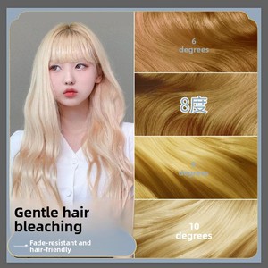 Poudre décolorante sans ammoniaque JiaYing JY-1kg de qualité cosmétique, crème colorante capillaire permanente non dommageable, blanchiment durable 6-8 semaines - Product Image 2