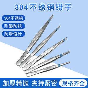 Pinzas de acero inoxidable Golden Bell con cabeza recta y 1x2 dientes para uso en laboratorio y manualidades - Product Image 5