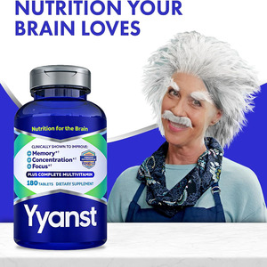 Comprimés multivitaminés de haute qualité à marque privée favorisant la mémoire, la concentration et la concentration d'attention, fournissant des nutriments pour le cerveau. - Product Image 4