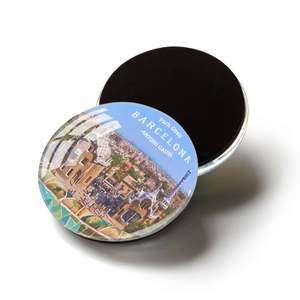 Imán de Cristal para Refrigerador con Diseño de Barcelona, Souvenir, Venta al Por Mayor - Product Image 3