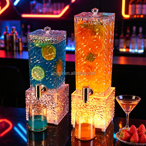 LED <b>Lighted</b> Beer Tower Dispenser, 3L Stone Texture Beverage Dispenser with Tap for <b>Bar</b> & Nightclub - Product Image 3