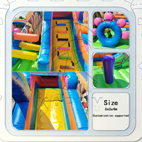 Château gonflable commercial pour parc d'attractions, combo château de saut et structure gonflable pour enfants, idéal pour le jardin