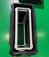 Boîtier de montage en rack 3U en plastique LLDPE, étanche IP65, antichoc, avec double roues pivotantes en aluminium, personnalisable OEM/ODM pour le stockage