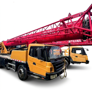 Grúa sobre Camión Usada SANY STC250E5 STC250C5-8, 25T, Componente de Engranaje, Estructura Metálica Pintada de Amarillo, Modelo 2022, Altura Máxima de Elevación de 60m - Product Image 1