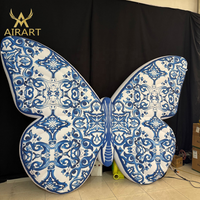 Décoration de papillon gonflable pour jardin extérieur