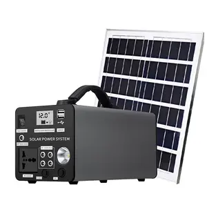 Mini Inverter Torch Tragbarer Smart Power Station Solargenerator mit Solar panel LED-Licht für Not strom versorgung Backup
