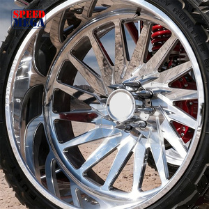 Rines de Aleación Forjados y Pulidos, Diseño Cóncavo Profundo, 20x10 22x10 24x10, para Autos 6x139.7 8x170, para Camionetas Ford Serie F y Ram - Product Image 1