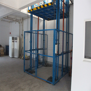 1m ~ 18m disesuaikan pagar pembatas hidrolik mengangkat Platform kargo <span class=keywords><strong>Lift</strong></span> gunting listrik - Product Image 5