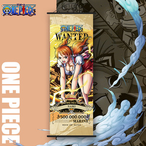 Póster de tela colgante de 70*25cm con 14 diseños de anime japonés de One Piece: Nami, <span class=keywords><strong>Trafalgar</strong></span> Law, Robin, Jinbe - Product Image 2