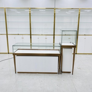 2026 New Design High Grade <strong>Glass</strong> Led Jewelry <strong>Display</strong> <strong>Showcase</strong> Vetrina Espositiva Led <strong>Display</strong> Cabinet - Product Image 5