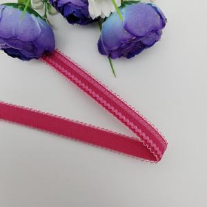 Fabricante de Cintas con Borde Picot, Banda Elástica Antideslizante de Nailon de 13 mm, Cinta Elástica de Tela Jacquard con Logotipo Personalizado para Ropa - Product Image 4