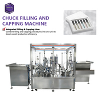 Machine de remplissage et de bouchage de bouteilles en verre de type Chuck, ligne de production automatique à haute vitesse