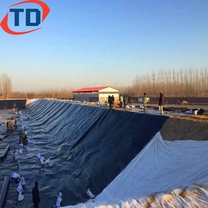 จีโอเมมเบรนสำหรับฝังกลบหลุม1มม. 2มม. HDPE บ่อเลี้ยงปลาซับในเขื่อนกันซึมกันน้ำ1.5มม. - Product Image 6