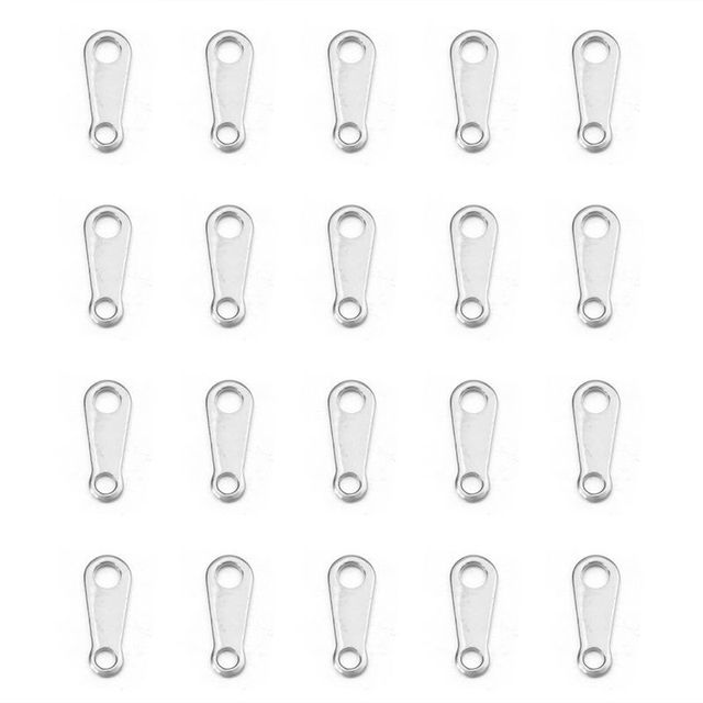 100 Styles Classic Stainless Steel Pendant 20pcs/bag 18K Gold Plated Necklace Bracelet Accessories for DIY Jewelry Making Gifts