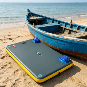 Plateforme flottante gonflable en PVC écologique, tapis aquatique résistant à l'usure, pour la maison, la <span class=keywords><strong>piscine</strong></span>, la plage, la relaxation, vente directe d'usine, portable - Product Image 3