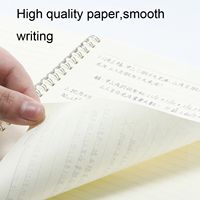 Foska Tapa dura encuadernada 4 uds/bolsa Opp embalaje 70GSM papeles interiores A5 Tamaño 60 hojas lindo Animal-temática espiral cuaderno de notas