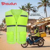 Gilet de sécurité haute visibilité personnalisé avec logo gratuit pour la livraison de nourriture, gilet en maille avec bandes réfléchissantes, gilet réfléchissant