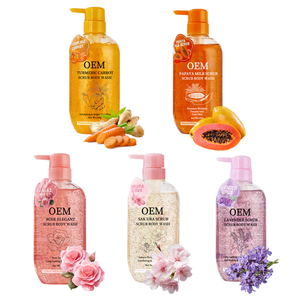 Gel de Baño <span class=keywords><strong>Exfoliante</strong></span> de Cúrcuma de Alta Calidad Personalizado, Gel de Ducha Humectante, Suavizante e Iluminador - Product Image 1