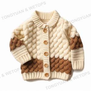 <span class=keywords><strong>Pull</strong></span> en laine pour enfants, nouveau style 2024, meilleur cardigan pour garçon et fille, vêtements pour bébé - Product Image 1