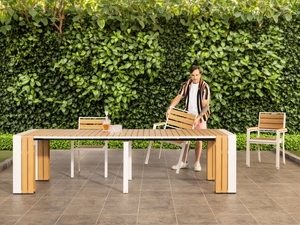 2026 Modern Outdoor Aluminum Transformer Dining <strong>Table</strong> and Chair Set Extendable Furniture for Hotel Garden <strong>Patio</strong> - Product Image 1