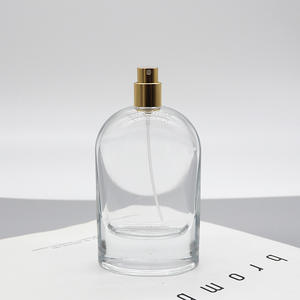 Flacon de parfum en verre à fond épais de 100 ml, bouchon à clipser, forme ovale, recharge et flacons cosmétiques, vente en gros du fabricant - Product Image 4