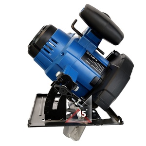 Scie circulaire électrique sans fil HERZO 20V, moteur sans balais, lumière LED - Outil de coupe du bois industriel DIY, portable, garantie de 3 ans - Product Image 2