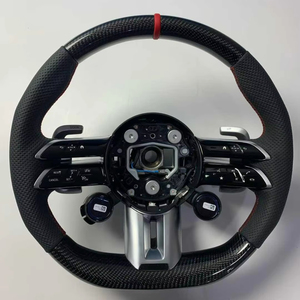 <span class=keywords><strong>Volant</strong></span> en fibre de carbone pour Benz Classe A, C, E, S, G, V, C63, <span class=keywords><strong>A45</strong></span>, E43, GLC, GLE, CLA, W205, W223, W213, W206, W211, W207, W222, W219 <span class=keywords><strong>AMG</strong></span> - Product Image 1