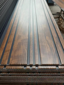 Panel de Pared y Techo 3D de PVC Laminado con Diseño de Madera, Negro, 30CM 25CM, Venta Directa de Fábrica - Product Image 3