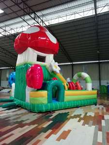 บ้านลมรูปเห็ด วัสดุ PVC เป็นมิตรกับสิ่งแวดล้อม รับน้ำหนักได้ 800 กก. รองรับ 12 คน สำหรับใช้งานเชิงพาณิชย์กลางแจ้ง - Product Image 4