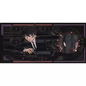 Marcapáginas con Grabado de Doble Cara, Diseño de Detective Conan, Edición Conmemorativa en Negro y Dorado, Tema de Ángel Navideño - Product Image 4