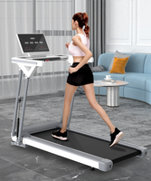 Tapis roulant portable pliable à double colonne, moteur 3,5 CV, amortisseur, moniteur de fréquence cardiaque, installation gratuite, automatique à domicile