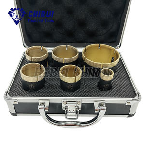 Jeu de forets diamantés brasés sous vide noir et or avec boîte en aluminium pour <span class=keywords><strong>carrelage</strong></span> céramique, marbre et porcelaine - Product Image 4