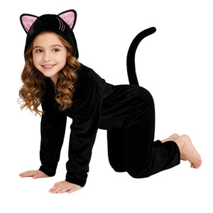 Disfraz de Gato para Niñas Manyusha, Body Negro, Ropa para Halloween, Otoño 2025 - Product Image 1