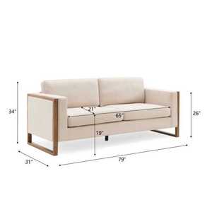 Conjunto de Sofá Cama Moderno con Patas de Metal, Premium de 3 Plazas para Salas de Estar, Dormitorios, Apartamentos y Hoteles - Product Image 6