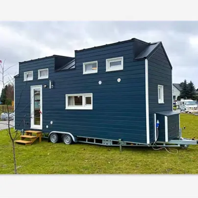 Nhà Lắp Ghép JIMING Nhà Nhỏ Trên Bánh Xe Nhà Di Động Siding Micro Cabin