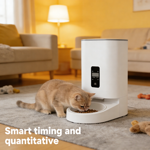 Tierbedarfsprodukte 4L Zeitgesteuerter Automatischer Hundefutterspender mit Getreideausgabe - Product Image 3