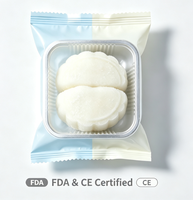 Sachet d'emballage personnalisé en PET/PE à scellage central thermoscellable et résistant à l'humidité pour gâteaux de lune et pâtisseries à la peau de neige