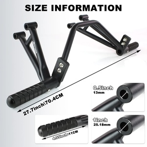 Para Yamaha FZ-<span class=keywords><strong>07</strong></span> <span class=keywords><strong>MT</strong></span>-<span class=keywords><strong>07</strong></span> 2014-2025, Barra Protectora Delantera de Acero y Aluminio para Motocicleta, Protector de Motor, Subchasis, Reposapiés para <span class=keywords><strong>Pasajero</strong></span> - Product Image 2