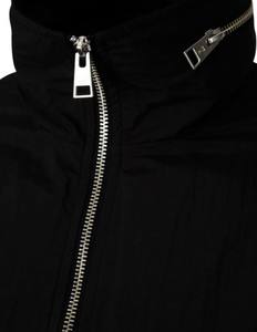 Classic <strong>Black</strong> Denim Zip Leather <strong>Jacket</strong> Minimalist High Street Work Style Autumn Shell 100% Polyester Fiber Filling Men s <strong>Jackets</strong> - Product Image 3