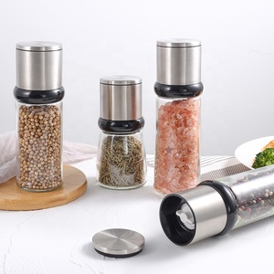 Utensilios de cocina Accesorios de cocina Manual de acero inoxidable Sal Pimienta Molinillo de polvo Contenedor de especias - Product Image 6