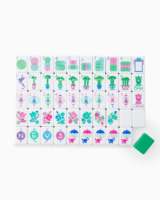 En stock : Jeu de Mahjong américain de luxe de Noël, 160 tuiles de voyage gravées en acrylique à 4 couches