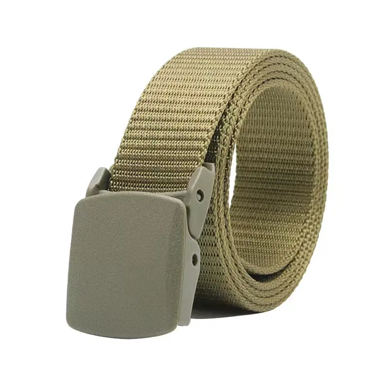 New outdoor tactical sports belt men's and women's canvas belt high-quality quick-drying plastic hypoallergenic belt