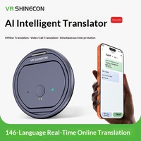 Traducteur intelligent IA en alliage de zinc et ABS, traduction hors ligne, interprétation simultanée, traduction de photos, clonage vocal multilingue