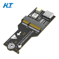 Kartu Adaptor M.2 NGFF Key-E ke PCI-E X1 dengan LED RGB Ambient, Mengubah Modul WiFi Bluetooth M.2 E-Key ke Slot PCI-E Desktop
