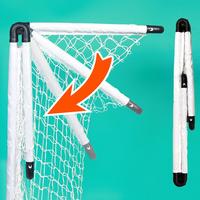Ensemble de 2 buts de football miniatures pliables et portables avec sac de transport pour enfants et jeunes, entraînement en plein air, sports de plein air, toutes saisons