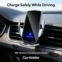 Haute qualité Q3 voiture charge sans fil support de téléphone portable ouverture inductive fermeture voiture Navigation support de voiture charge sans fil