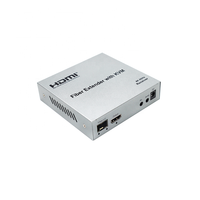 Kabel Serat Optik LC Versi 2.0 untuk Konverter Serat Optik 4k 60hz 20Km untuk KVM Extender dengan Loop Out Mouse Aluminium Alloy