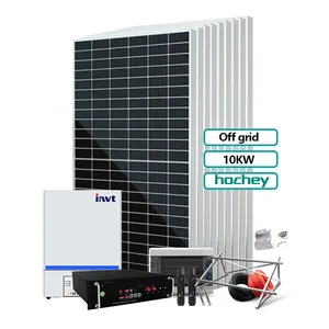 Chinese supplier 10000 watt solar panel system 10KW off-grid solar energy system for household load